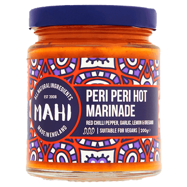 Peri Peri Hot Marinade, MAHI, BBQ, Free From Top 14 Allergens, Marinade, Peri Peri, Suitable For Vegans, Suitable For Vegetarians