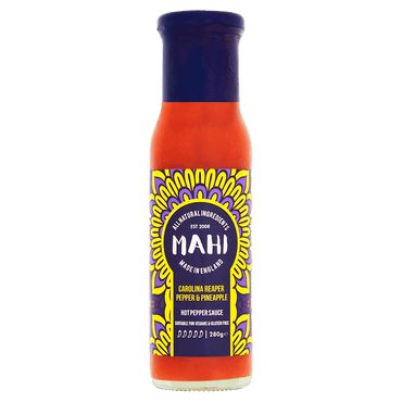 Carolina Reaper & Pineapple, MAHI, Free From Top 14 Allergens, Hot Sauce, Suitable For Vegans, Suitable For Vegetarians, Sweet Heat Sauce